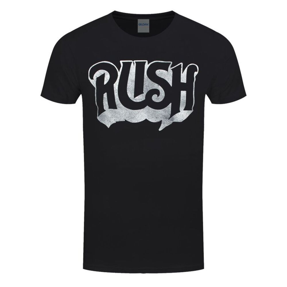 Rush Unisex Adult Logo Cotton T-Shirt / Black